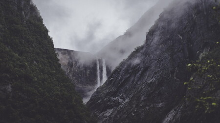 Waterfall in the Eidfjord region of Norway