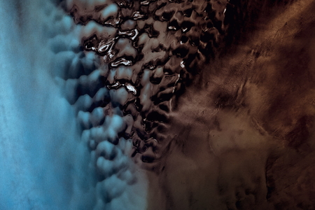 Abstract aerial photography of a river in Norway by Jan Erik Waider