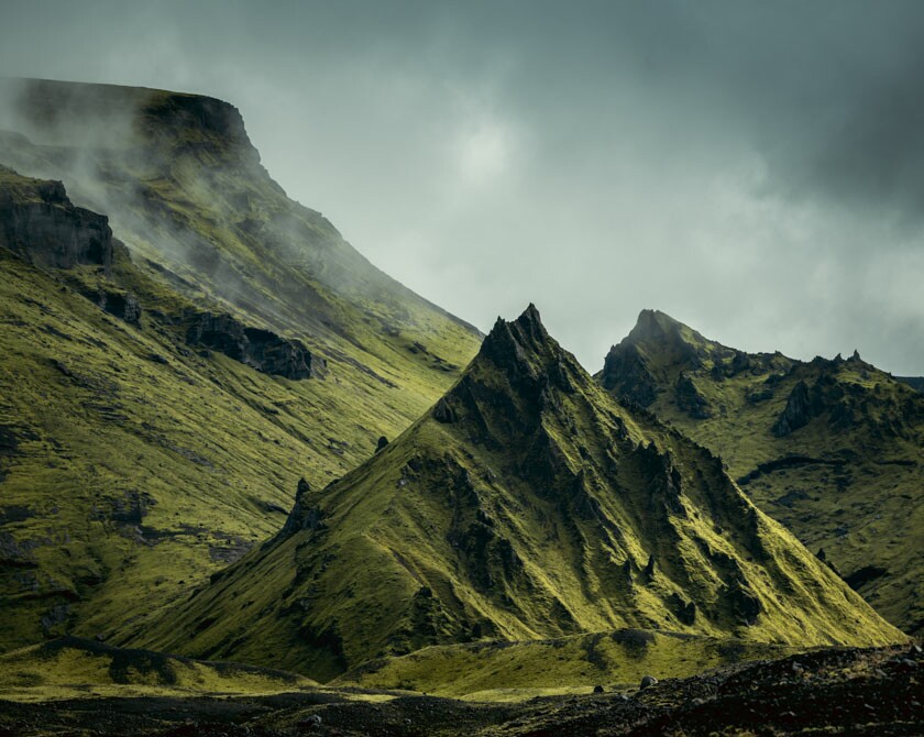 Moody landscape photography of Iceland