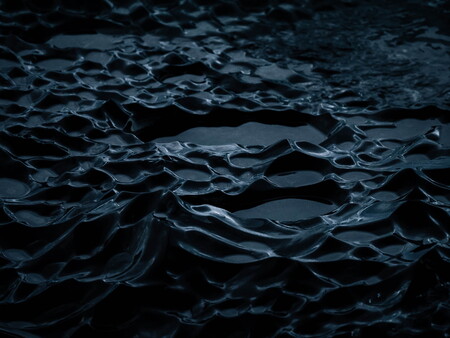 Details of Black Iceberg in Jökulsárlón Glacier Lagoon, Iceland