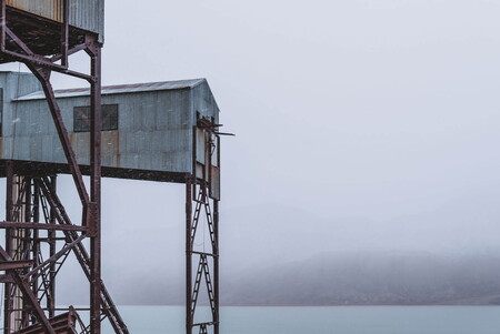 The old coal cableway terminal in Longyearbyen