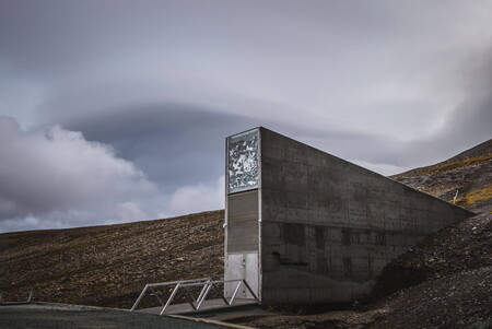 The Svalbard Global Seed Vault, a secure seed bank just outside of Longyearbyen