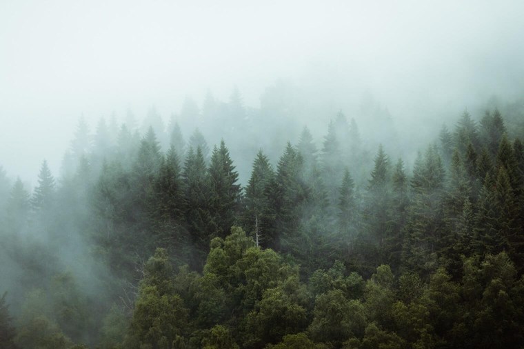 Dark and Dramatic Mountain Landscape