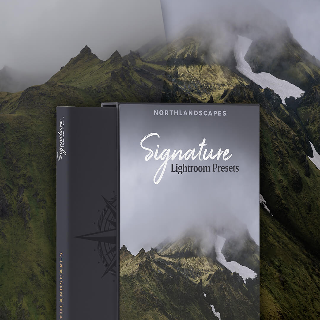 Signature Lightroom presets by Northlandscapes for moody landscape photography