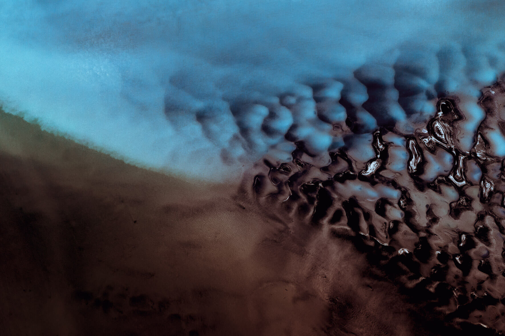 Abstract aerial photography of a river in Norway by Northlandscapes, Jan Erik Waider