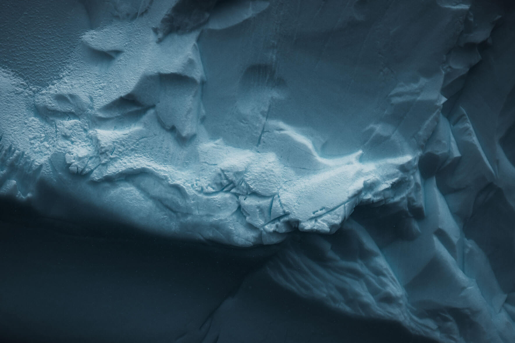 Abstract iceberg textures in Antarctica