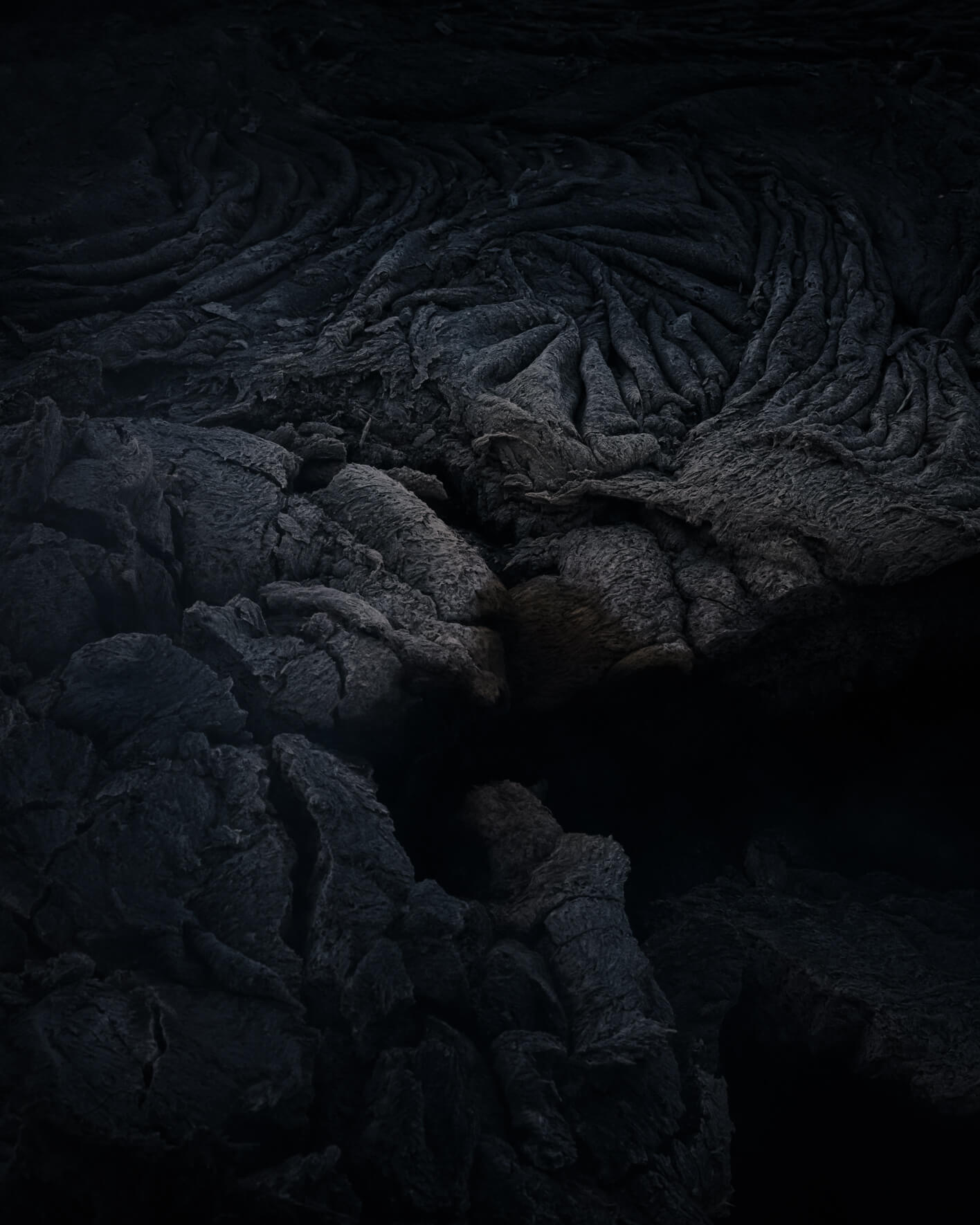 Abstract textures of Cooled lava of the Fagradalsfjall volcanic eruption in Iceland (2021)