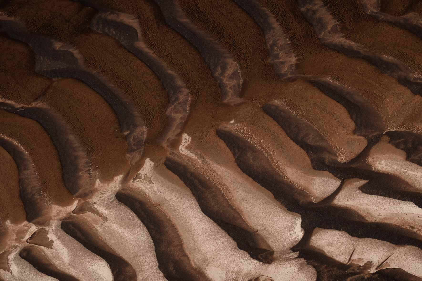 Abstract texture of sand in the Highlands of Iceland near Mælifell volcano