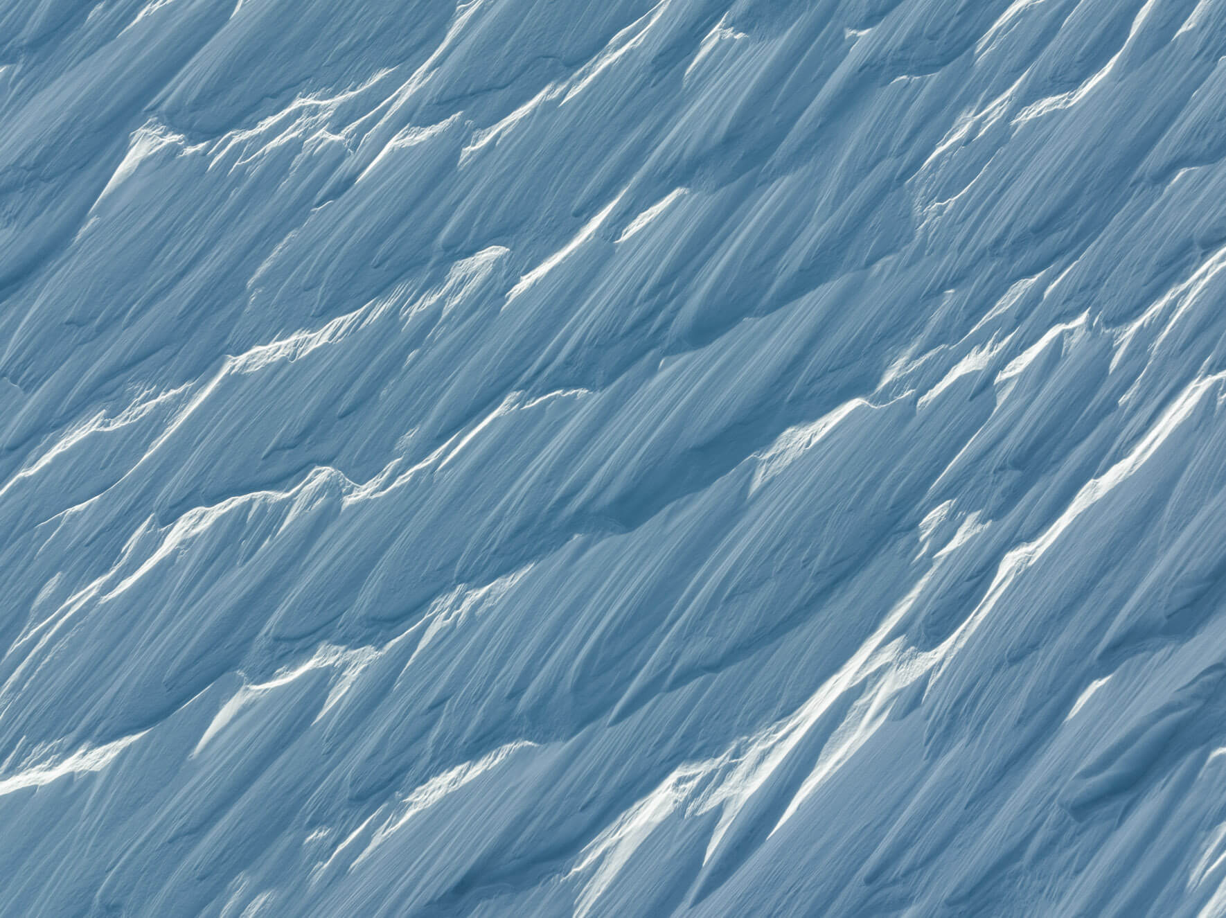 Wind-sculpted snow textures on the Hardangervidda plateau