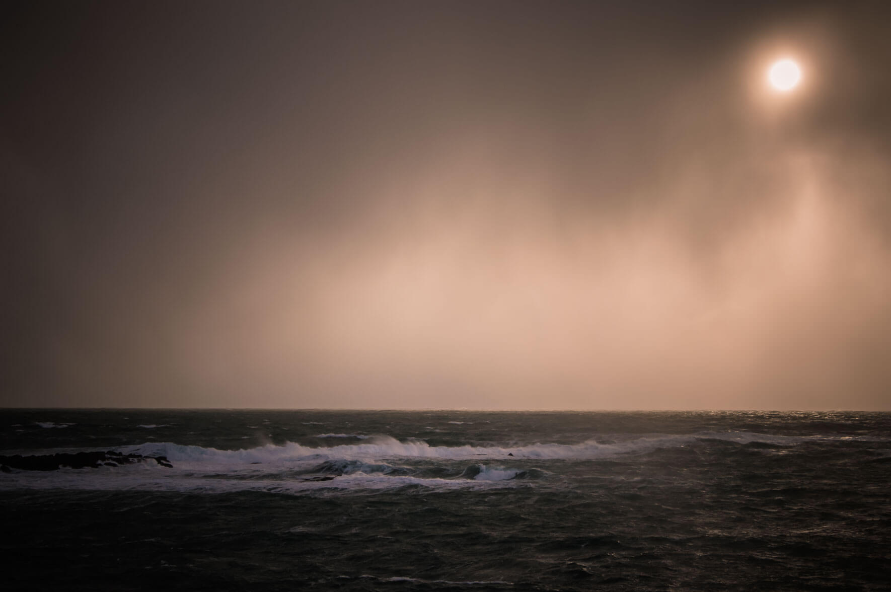 Breiðafjörður bay in Iceland in Winter