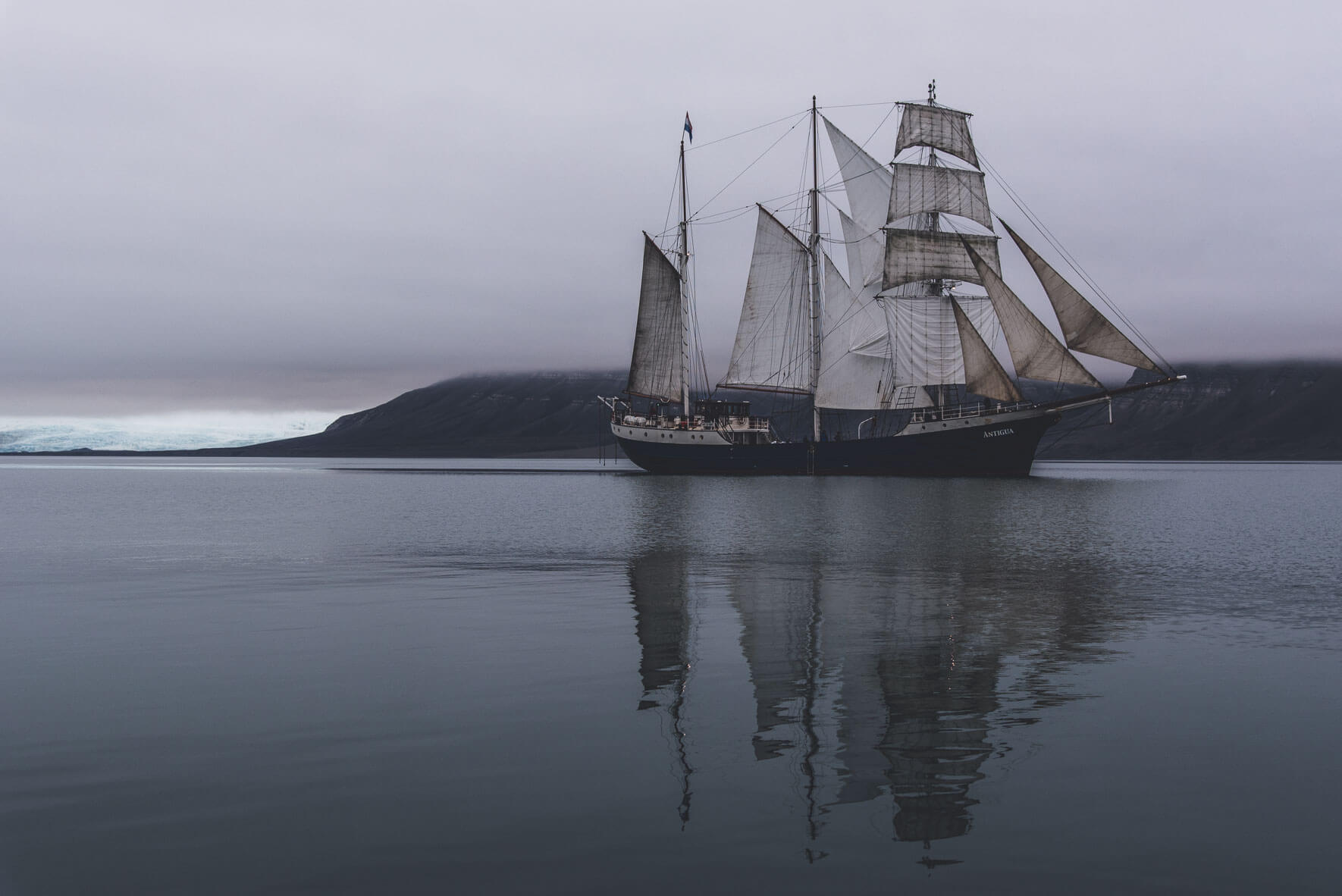 Dutch owned three-mast sailing ship Antigua