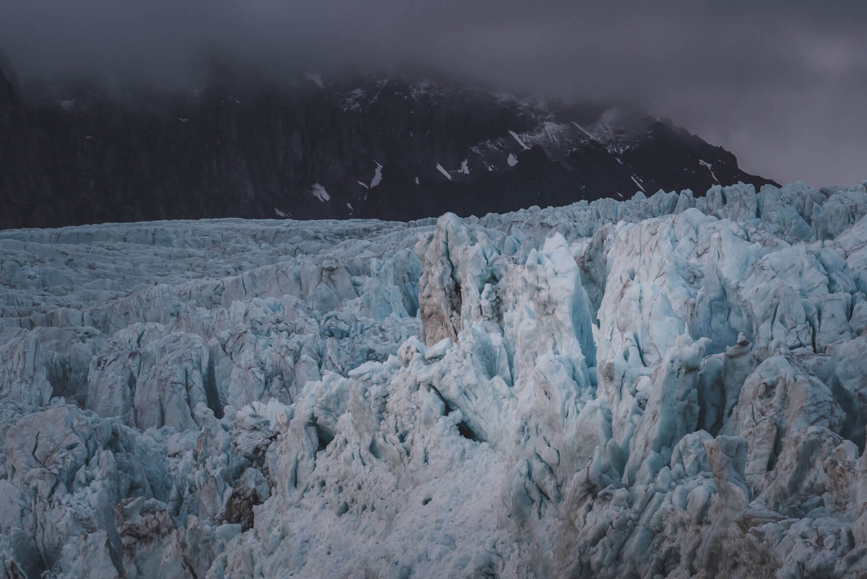 Glacier ice on Svalbard (Spitsbergen)