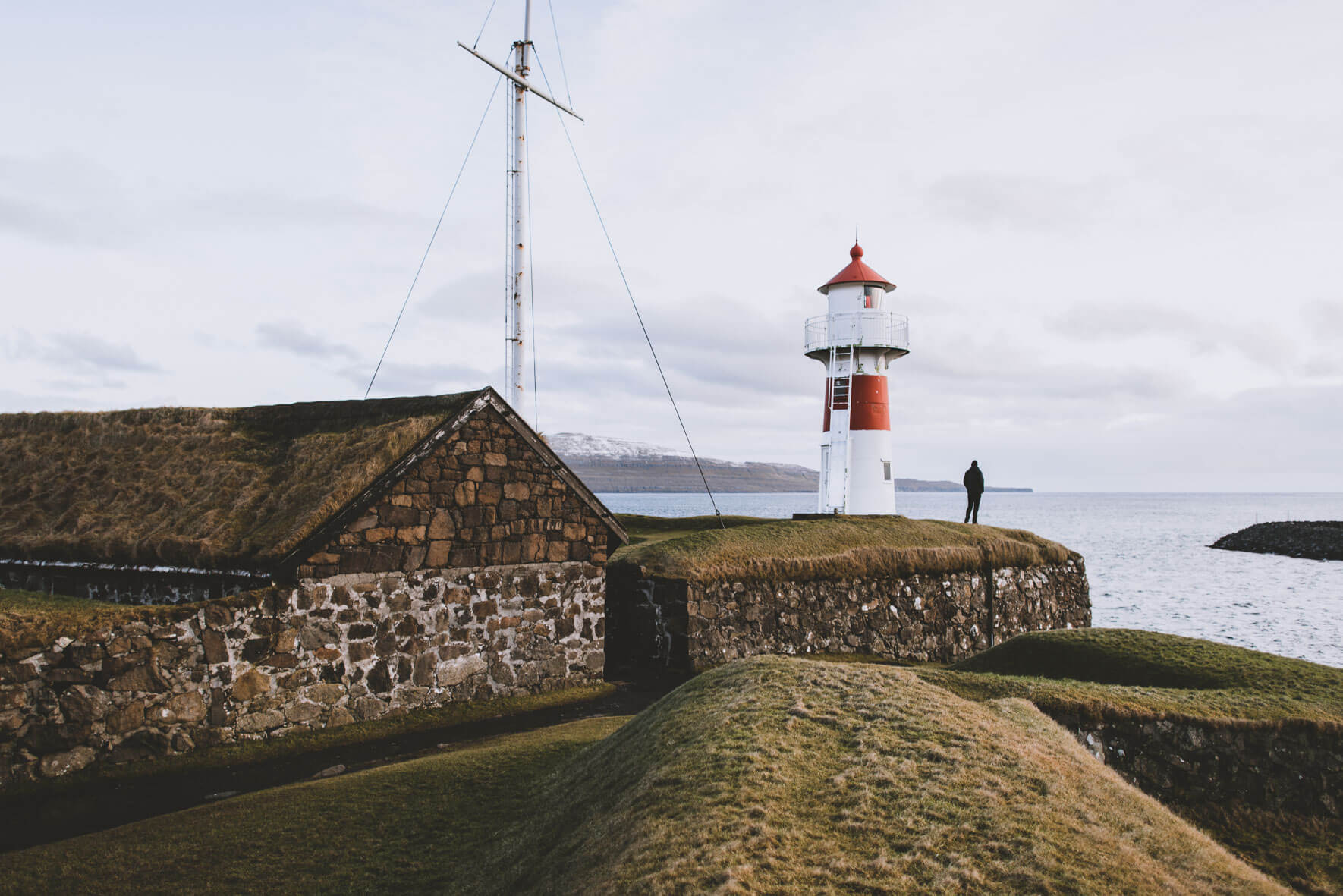 Skansin Lighthouse in Tórshavn on the Faroe Islands