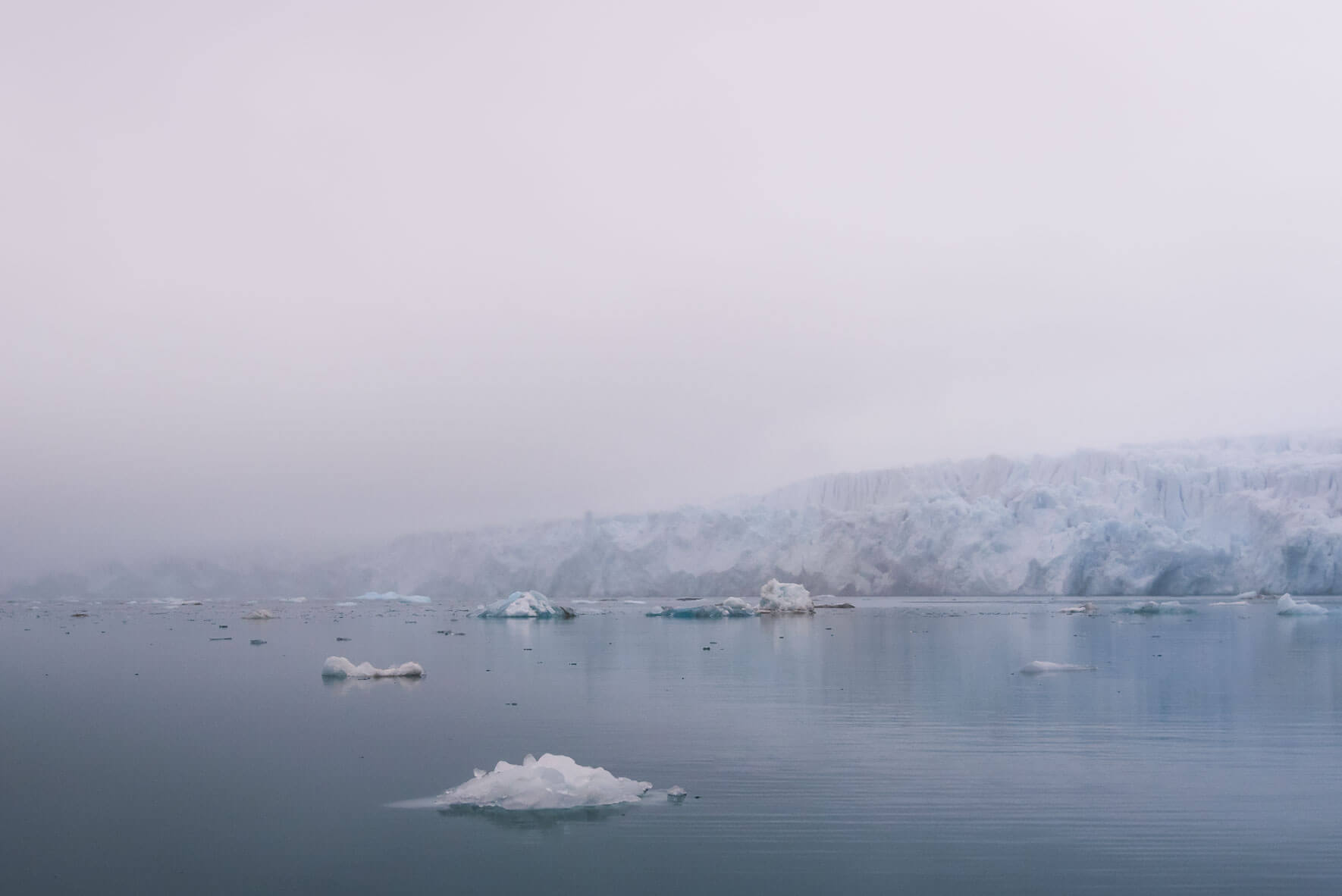 Glacier on the west coast of Svalbard