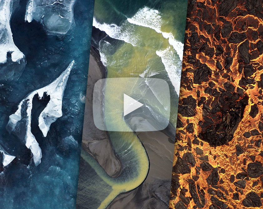 Aerial Showreels: Water, Ice & Fire